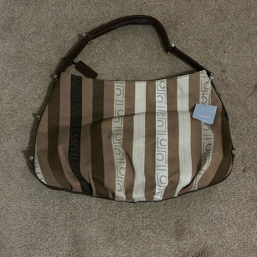 Liz Claiborne brand new with tags purse handbag broadway series neutral colors